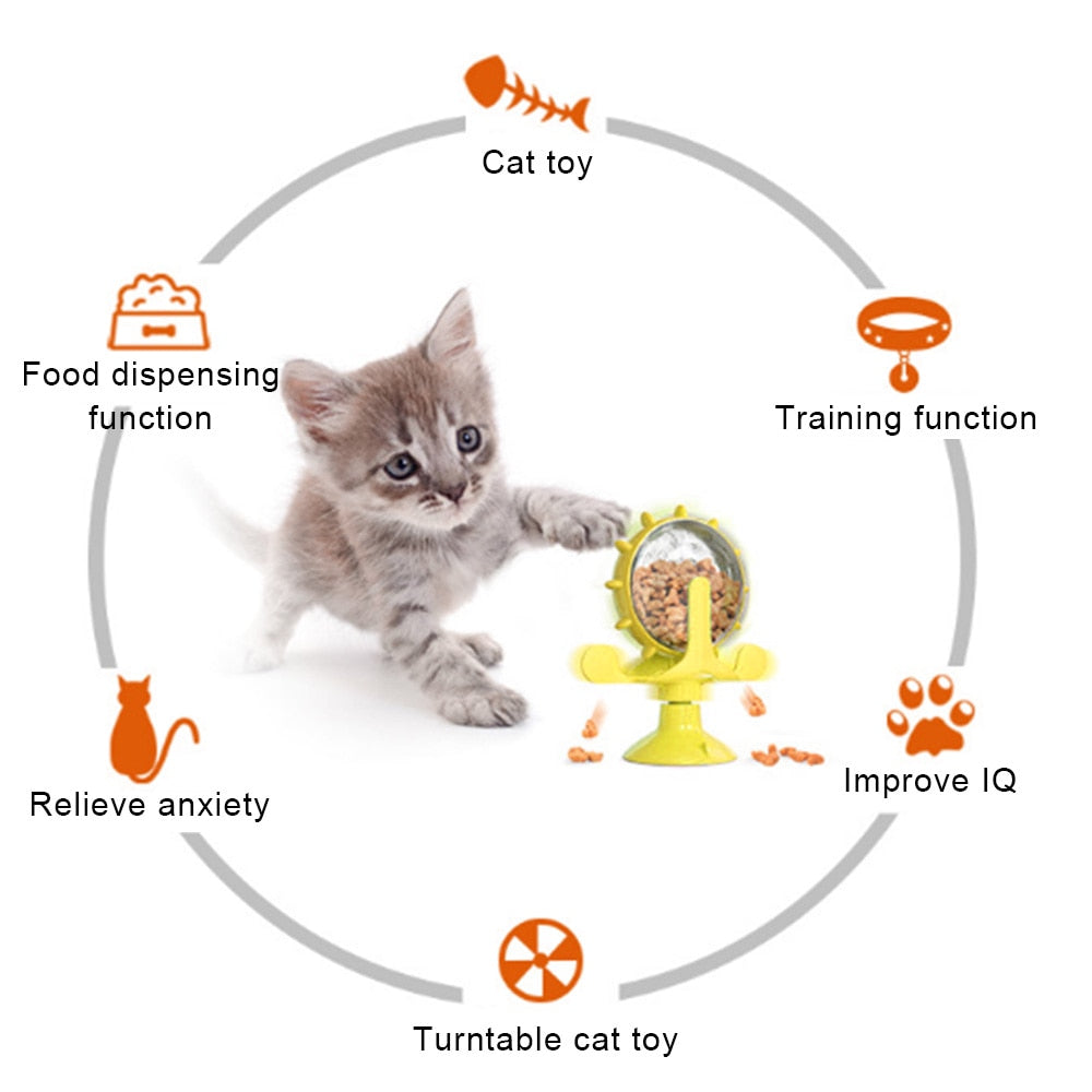 Rotating Food Puzzle Toy for Dogs and Cats | Simply Modern