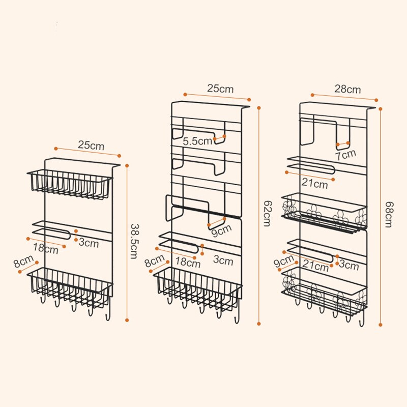 Multi-Layer Storage Rack & Organizer | Refrigerator Mounted | Simply Modern