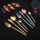 24pcs Irredescent Rainbow Dinnerware Set | Mirror Finish Flatware Set | Simply Modern