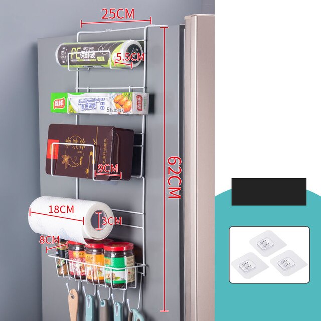 Multi-Layer Storage Rack & Organizer | Refrigerator Mounted | Simply Modern