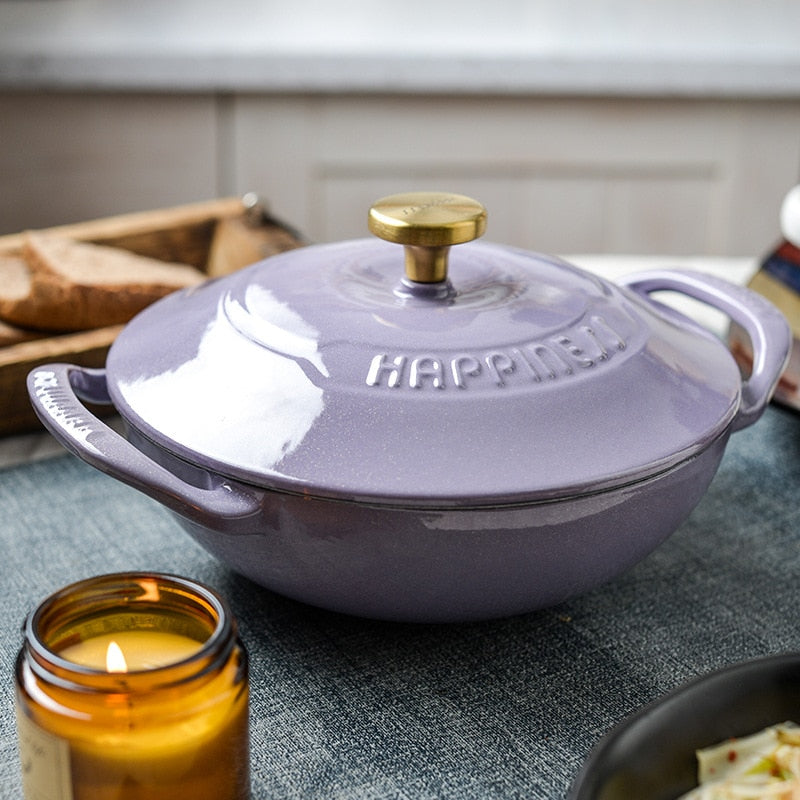 A Little Happiness | Enameled Cast Iron Pot | Simply Modern