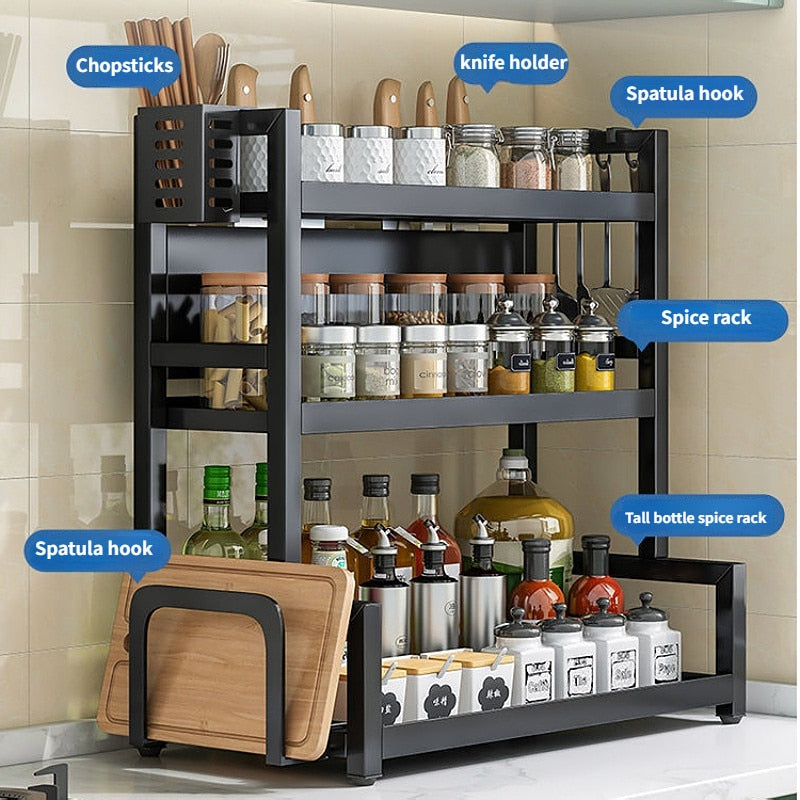 Multi-Layer Spice Rack | Spice & Seasonsing Storage | Simply Modern