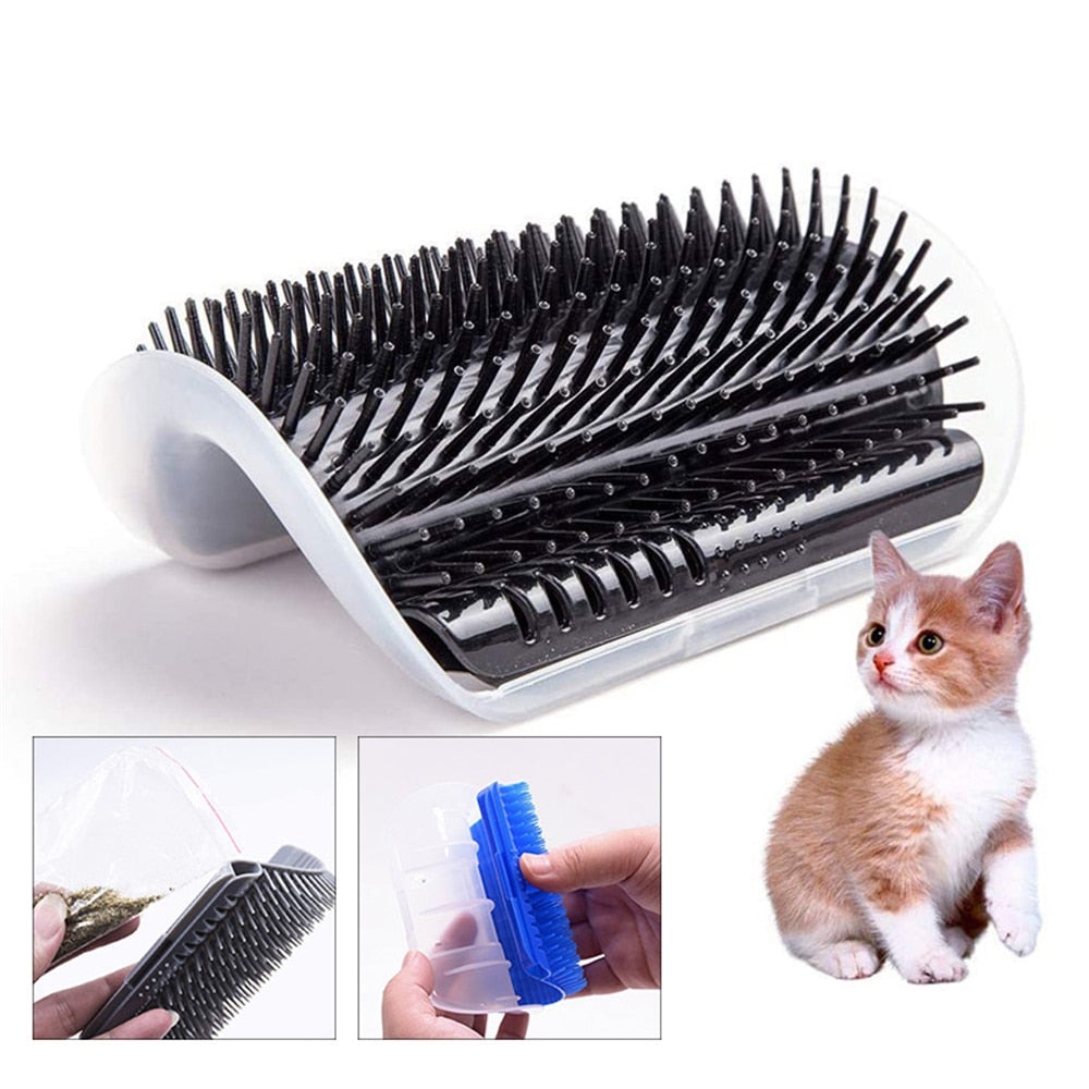 The Purrfect Corner | Wall Mounted Cat Groomer | Simply Modern