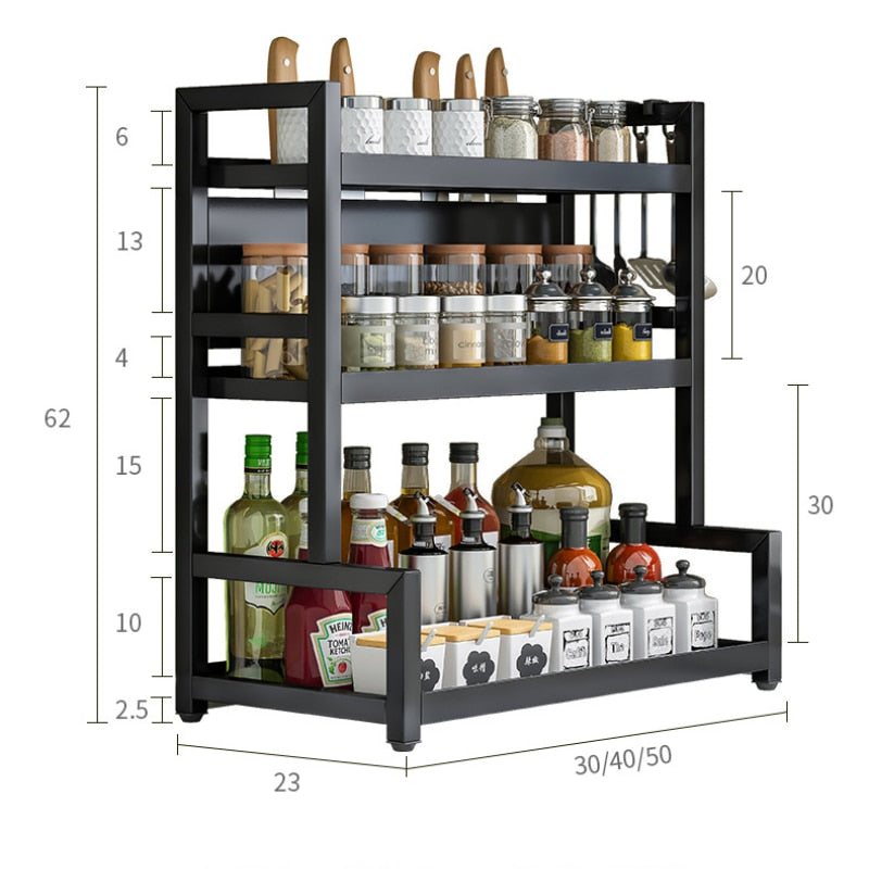 Multi-Layer Spice Rack | Spice & Seasonsing Storage | Simply Modern