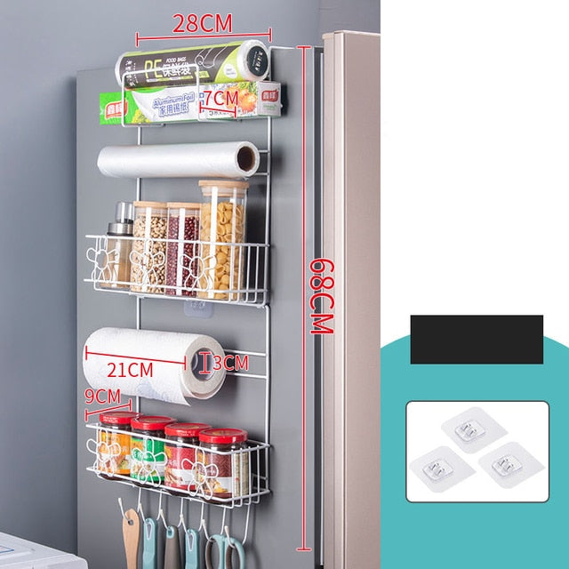 Multi-Layer Storage Rack & Organizer | Refrigerator Mounted | Simply Modern