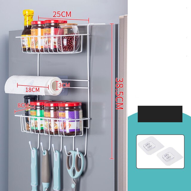 Multi-Layer Storage Rack & Organizer | Refrigerator Mounted | Simply Modern