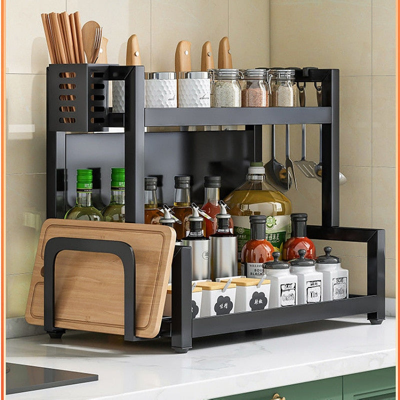 Multi-Layer Spice Rack | Spice & Seasonsing Storage | Simply Modern