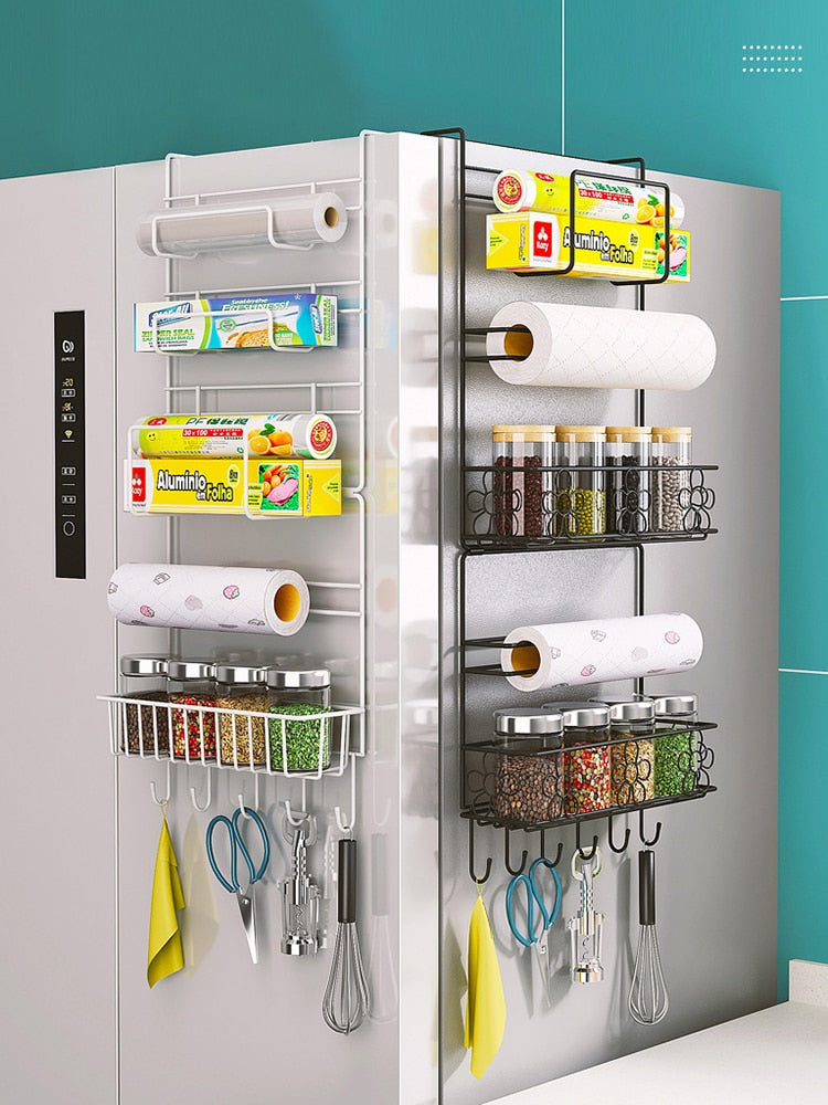 Multi-Layer Storage Rack & Organizer | Refrigerator Mounted | Simply Modern